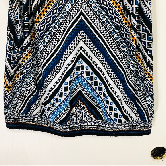 WHITE HOUSE BLACK MARKET SLEEVELESS TRIBAL-PATTERN TANK XL - Picture 4 of 8